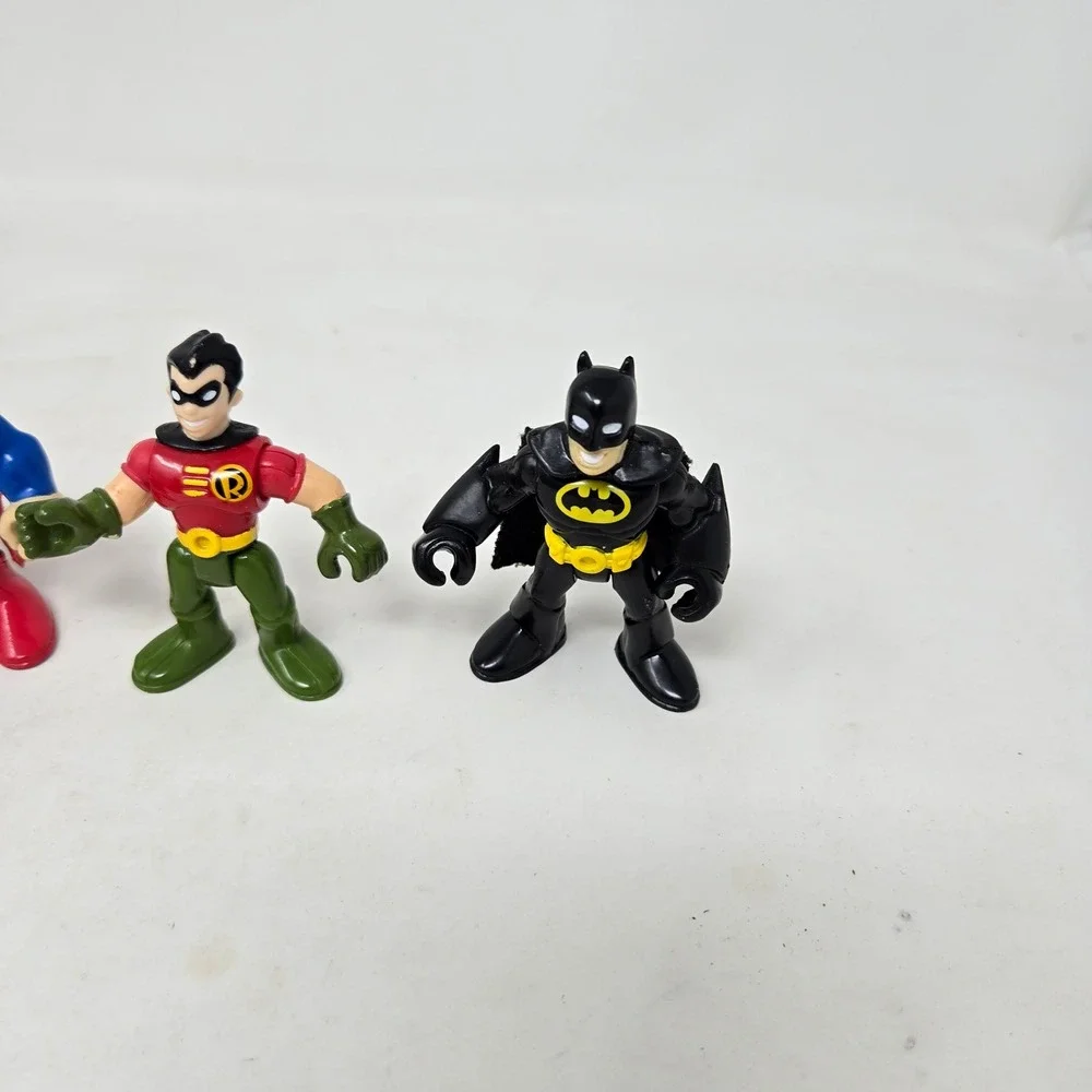 Fisher-Price Imaginext DC Super Friends Figure‎ Lot Batman Superman Robin 6pc